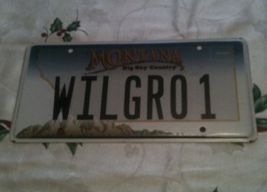 Montana Vanity WILL GROW License Plate MT Tag Plant Child Tree Animal cat dog