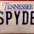 TN vanity X SPYDER license plate Chevrolet Porsche Mitsubishi Lamborghini Audi