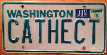 WA vanity CATHE Cathy CT license plate Catherine Kathryn Kathy Connecticut Cat