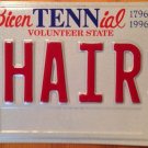 Tennessee vanity CHAIRS license plate Furniture Chair Table House Eat Food Meal