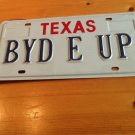 Texas vanity BYD E UP license plate Bid war Bidding Auction Ebay Sale TX  buyer