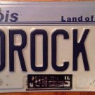 IL vanity ROCK BanD license plate Black Diamond Ski Roll Music Sing Song Singer