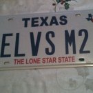 Texas vanity ELViS Me Too license plate Presley Music King Rock Roll Song Sing
