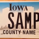 Iowa Silver Star Medal license plate sample USA Military decoration citation US