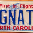 North Carolina vanity GNAT License Plate Mosquito Blood Black Fly OBX Beach Bug