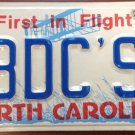 North Carolina vanity BDC S License Plate Bill Bob Bridget Bonnie Bella Becky