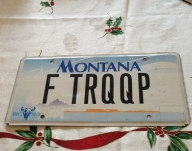 MT vanity For TRQQP Troop license plate Support Troops Hero Military Patriot Air