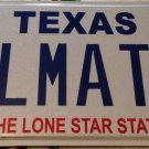 Texas vanity ALMATA License plate Alma Mater University School College A&M Tech