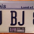 Illinois vanity JJ BJ 87 license plate John Jane Joe Jennifer Janice Jill