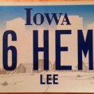 Iowa vanity 06 HEMI Engine license plate Dodge Plymouth Chrysler Muscle car Jeep