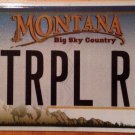 Montana vanity TRIPLE R license plate Rock Red Eye Coffee Diesel Truck Ranch