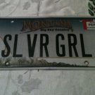 MT vanity SiLVeR GiRL license plate Jewel Jewelry Ring Medal Coin Rich Dollar