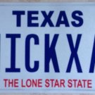 Texas vanity NICK XA license plate Nicholas Nikki Nico Scion Car Toyota Nicole