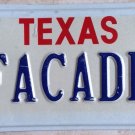 Texas vanity FACADE license plate Historic Building Architecture House Monument