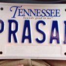 Tennessee vanity PRASAD license plate Religious Food God Hindu Hinduism Krishna
