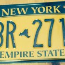 New York Gold Empire State license plate GBR 2717 Niagara Falls Big Apple NYY NY