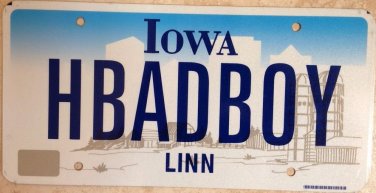 Vanity Harley BAD BOY license Plate Davidson Biking Motorcycle Biker Easy Rider