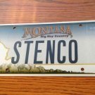 Montana vanity STENCO license plate MT Construction Tool Engineer Flower Name