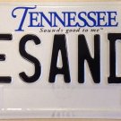 Tennessee vanity DESANDS license plate TN Descends Attack Go Down Plane Fall