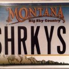 Montana vanity SHaRKS 2 Sharky license plate Squale Fish Disney Jaws Movie Shark