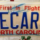 NORTH CAROLINA vanity JE CARR Car license plate Jerry Jon John Jim Jan Jill Jane