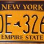 Gold Empire State license plate FDE 3268 Graphic USA NY City New York Manhattan