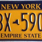 Gold Empire State G license plate #GBS 5903  Graphic USA NY Manhattan New York