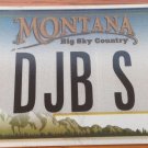 Montana vanity DJB S license plate name David Dawn Dan Dennis Donna Debbie Derek