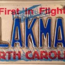 North Carolina vanity BLACK MAN license plate AFRICAN AMERICAN Color Will Smith