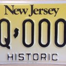New Jersey HISTORIC CAR license plate Classic Muscle antique auto hot rod CHEVY
