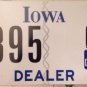 Rare 2010s Iowa car Dealer license plate Dealership Auto #1 One 001 Ford GM