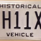 Classic Car HISTORICAL VEHICLE license Plate Antique Vintage Muscle Auto Hot Rod
