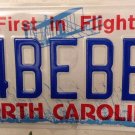 NORTH CAROLINA vanity 4 BEBE Baby license plate Newborn Family Girlfriend French