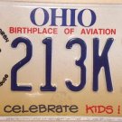 Ohio Celebrate KIDS CHILDREN CHILD Abuse license plate Speak Up Family