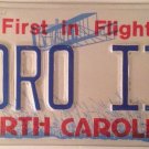 North Carolina vanity JORO 3 license plate