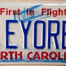 North Carolina Handicap vanity EYEORE B license plate Diisney Winnie Poo Donkey
