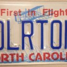 Carolina vanity COLOR TONE license plate Colour Light Painting Artist Photo
