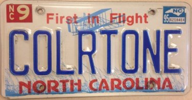 Carolina vanity COLOR TONE license plate Colour Light Painting Artist Photo