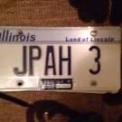 Illinois vanity JPAH 3 license plate