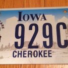 Iowa CHEROKEE Indian Tribe  Cattleman license plate Native American Tribal Cow