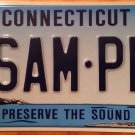 Connecticut Preserve the Sound lighthouse license Plate Sample Sea Beach Light