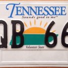 Tennessee Triple Digit 6 Six license plate Repeating Number #666 EQB Satan Devil