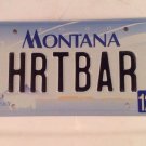 Vanity Montana HEART BAR license plate Alcohol Drink Party Pub Vegas Video Game