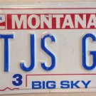 MT vanity TJ S GT license plate Car Auto Travis James Thomas Jones John Jon TJS