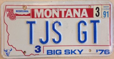 MT vanity TJ S GT license plate Car Auto Travis James Thomas Jones John Jon TJS