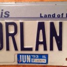 Illinois vanity MORLAN 1 license plate