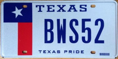 Texas Pride vanity BmW S52 license plate Beemer Beamer Bayrishe Motoren Werke