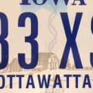 Iowa vanity EXCESS Triple 3 Three license plate