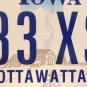 Iowa vanity EXCESS Triple 3 Three license plate