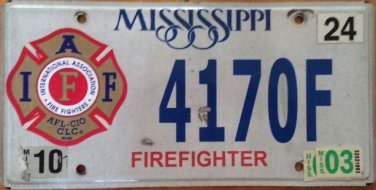 Professional Firefighter IAFF license Plate Fireman Fire Fighter Squad Marshal